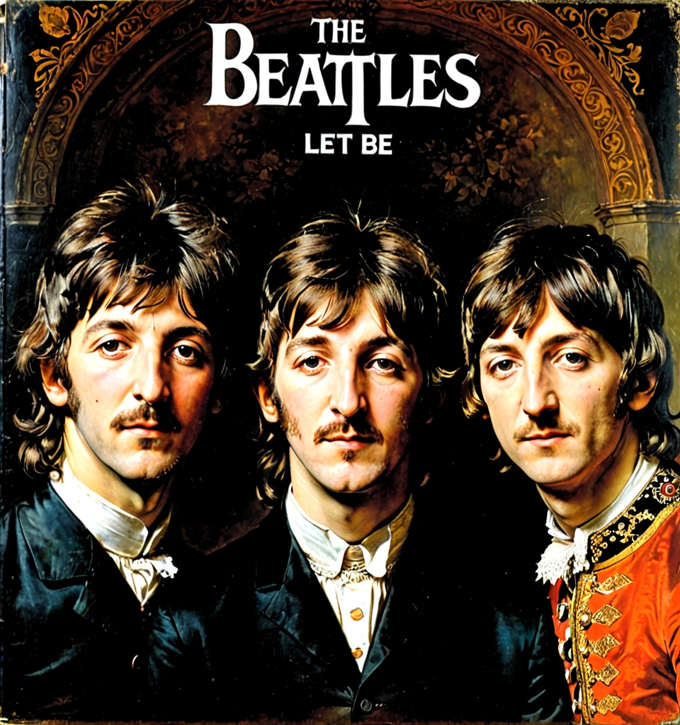 Cover of Beatles "Let it Be" album, by Rembrandt