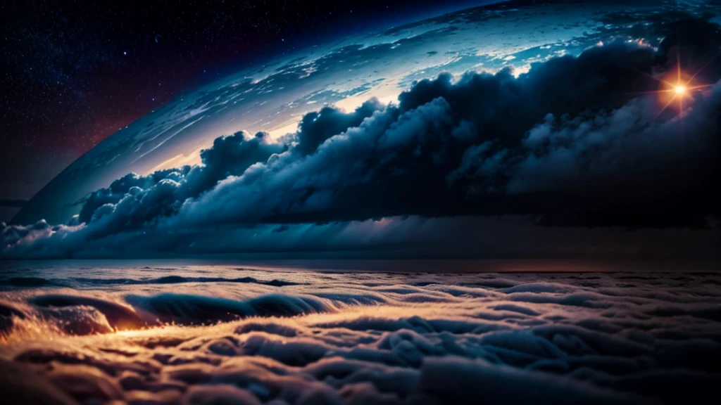 ON A STORMY GRAY DAY THE BLACK PLANETS ARE SEEN VERY NEAR, ALMOST TOUCHING. SHOWS GRAVITATIONAL FIELD ABSORBING AND RELEASING MATTER MUTUALLY, 4k image, HIGH RESOLUTION AND HYPER REALISTIC, FILM DAYLIGHTING, CLOUDY DAY WITH FOG. COMMITTED HORIZON