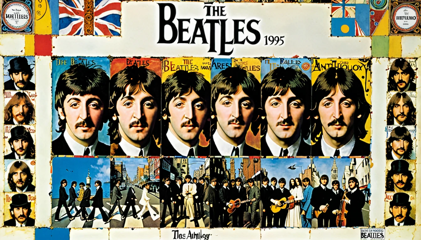 Cover of Beatles "Anthology" 1995 album, by Leonardo Da Vinci