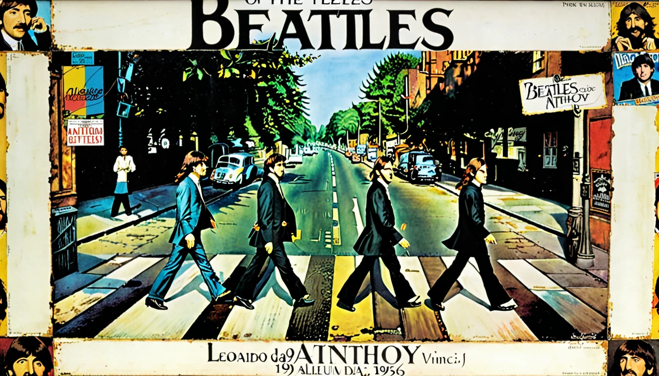Cover of Beatles "Anthology" 1995 album, by Leonardo Da Vinci