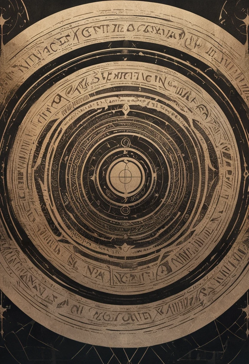circle, Convoluted, Fantasia, Ancient writings, Black backgroun, Fantastical, magic circles, planar, fine print, fine shape, bilaterally symmetrical, Geometry learned, no human, background only, shadowverse style, anime