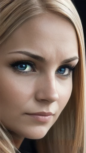 finnish woman focus in face