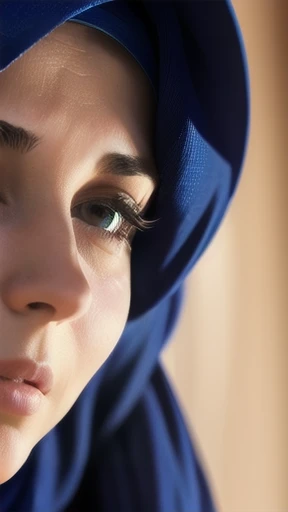 Judaean woman focus in face
