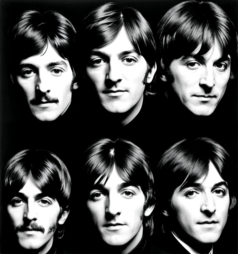 Cover of Beatles "Let it Be" album, by Andy Warhol