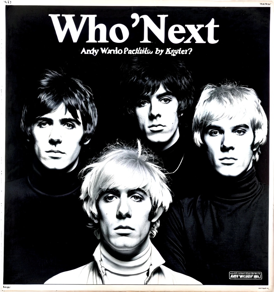 Cover of The Who "Who's Next" album, by Andy Warhol