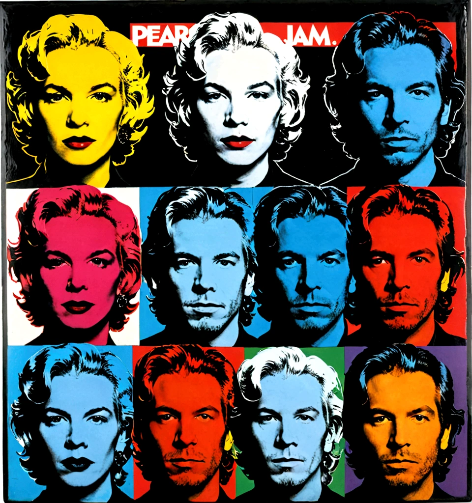 Cover of Pearl Jam "Ten" album, by Andy Warhol