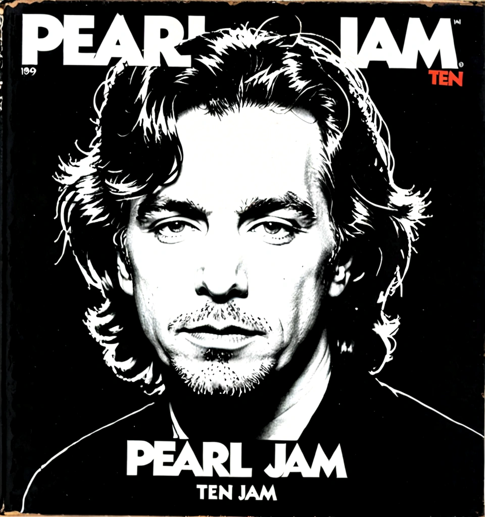 Cover of Pearl Jam "Ten" album, by Andy Warhol