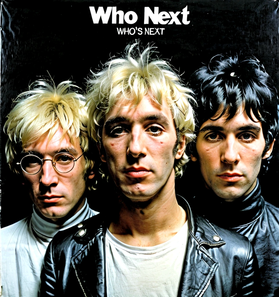 Cover of The Who "Who's Next" album, by Andy Warhol