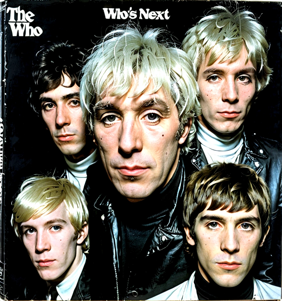 Cover of The Who "Who's Next" album, by Andy Warhol