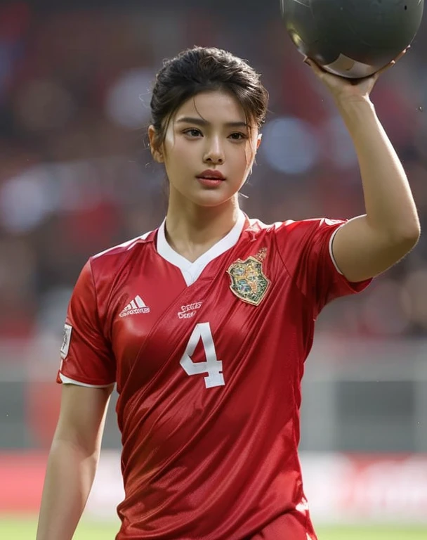 Araffe woman, ผู้หญิงlong hairชาวเอเชียตะวันออกเฉียงใต้ที่มีใบหน้ากลม, Large, prominent breasts, Warm light, morning sun,  long hair,black eyes,abdominal muscles, The body is beautiful and strong., thick hips, rounded chest, (digital painting, HDR, high contrast), 3d, 8K, 45,000,000 pixcls,Asian girl, Gorgeous Chinese model, Japanese model, beautiful asian woman, Japanese goddess, Very beautiful girl., beautiful young woman, very beautiful woman, Attractive and beautiful, sexy girl, Asian girl, beautiful female model, jaw-dropping beauty, Attractive, sexy, seductive face and body, 
