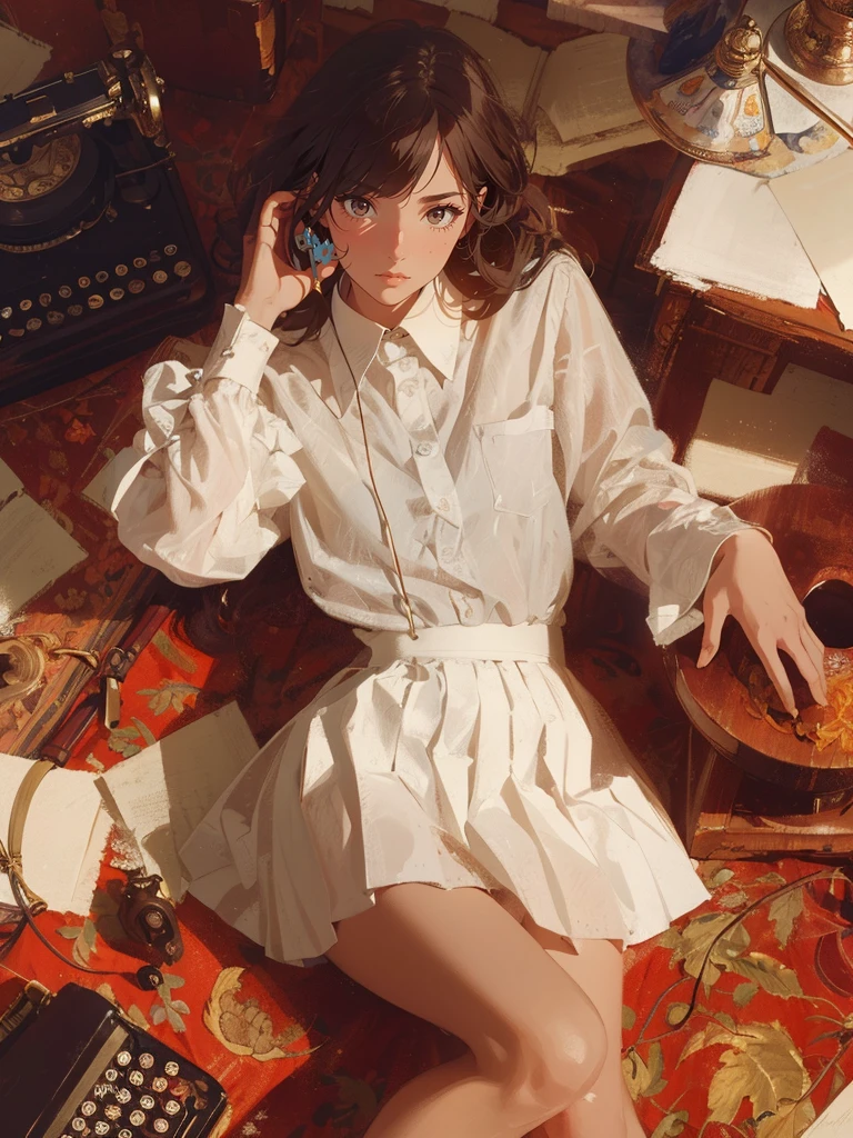 (masterpiece), (best quality), (ultra-detailed), (best illustration), (best shadow), (absurdres), Female, 25 years old, looking at viewer, steam,