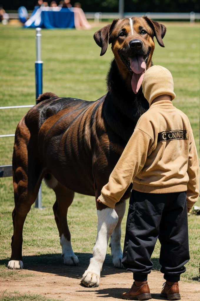 ((((photorealistic feral dog)))), ((((feral, duo)))),  ((((deep throat, hyper equine penis, on all fours, dog deepthroat, side view crouch shot, close up)))), outside, sunny, blue skys, best quality, shaded, extreme detail, highly detailed, ultradetailed, intricate, realistic, detailed background, hi res, realistic, photorealism, (((((snout to balls, dog on horse)))))