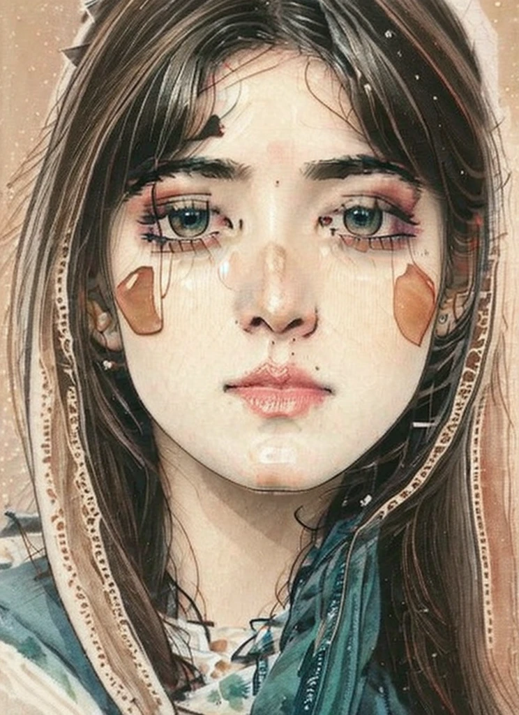 (nsfw:0.8), a woman by agnes cecile, luminous design, pastel colours, ink drips, autumn lights