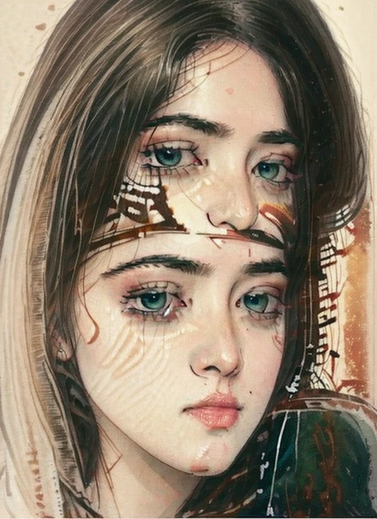 (nsfw:0.8), a woman by agnes cecile, luminous design, pastel colours, ink drips, autumn lights