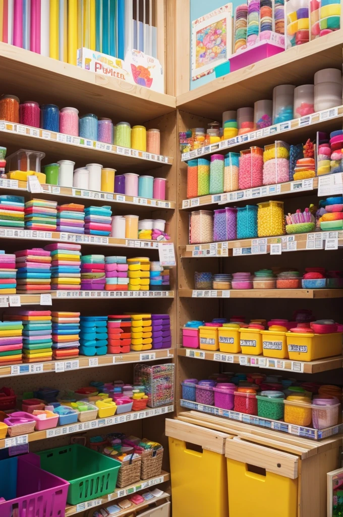 A colorful craft store 