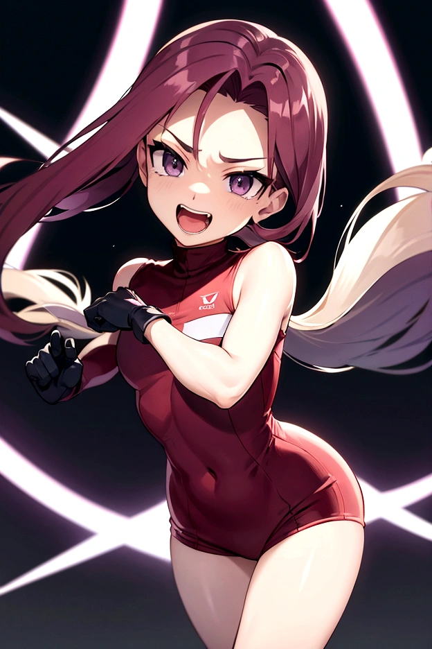 masterpiece, best quality, team rocket,team rocket uniform, twitch, laugh eyes, tickle