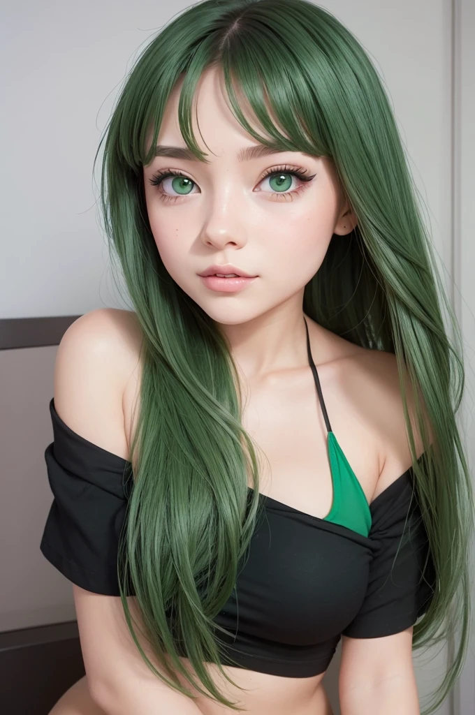 Make a dark yellow and spring green furry fox from minecraft nfsw 