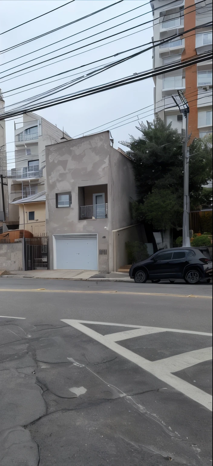 Create a beautiful facade on this house with a white gate