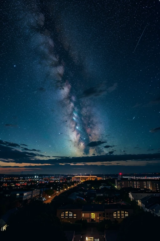 An illustration Starry Sky Near future From the window