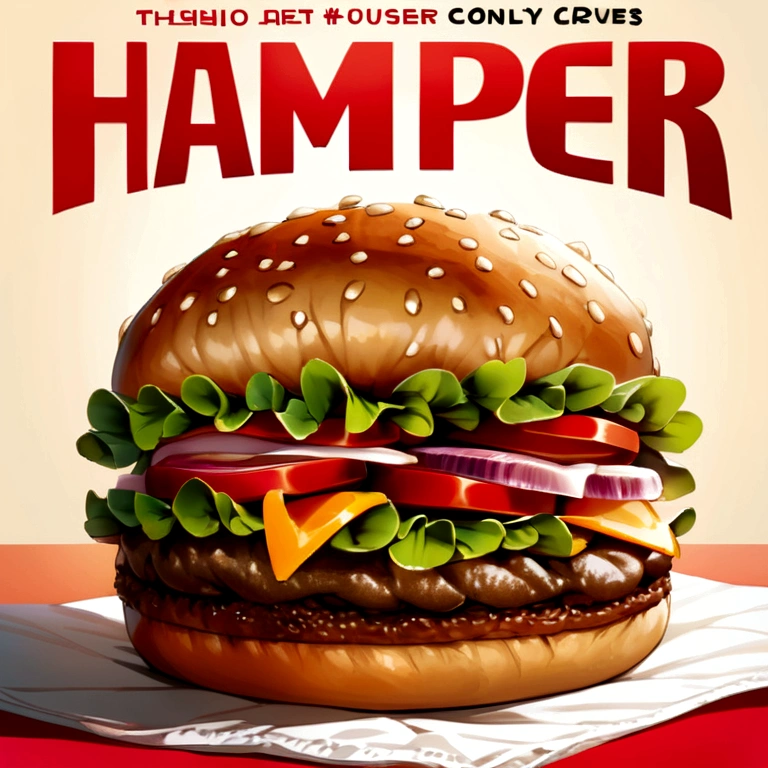 Hamburger advertisement