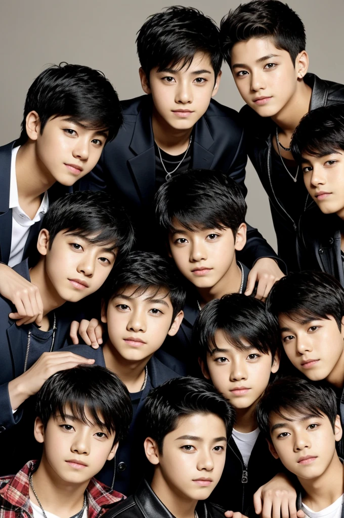13 Years old boy group photo 