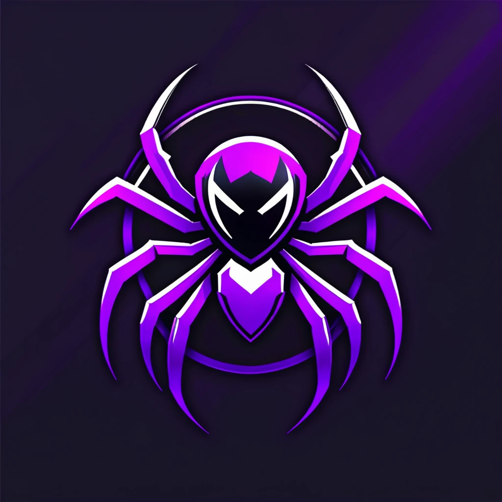 spider purple,logo gamer