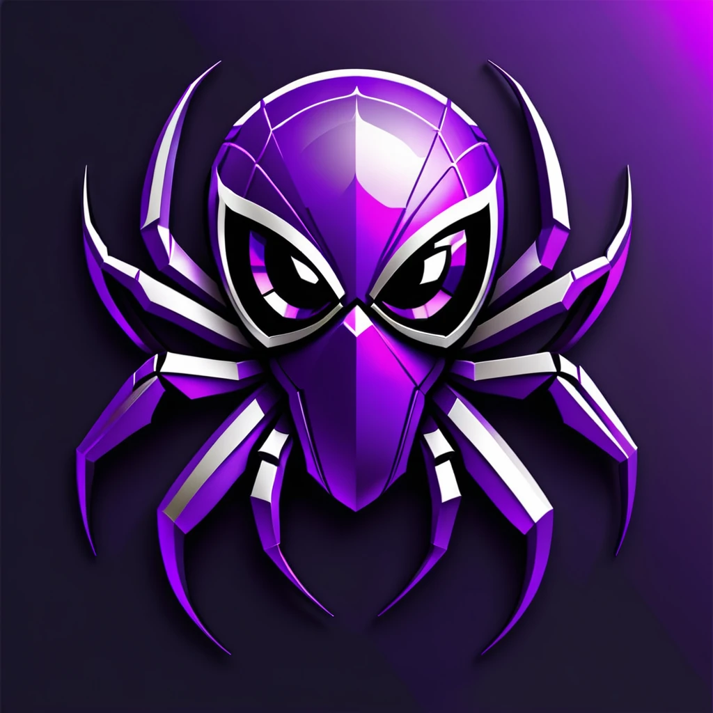 spider purple,logo gamer