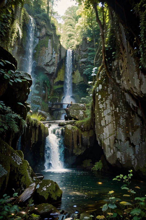 Nature and waterfall