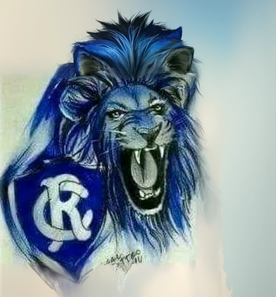 blue lion, Sauvage, ferocious