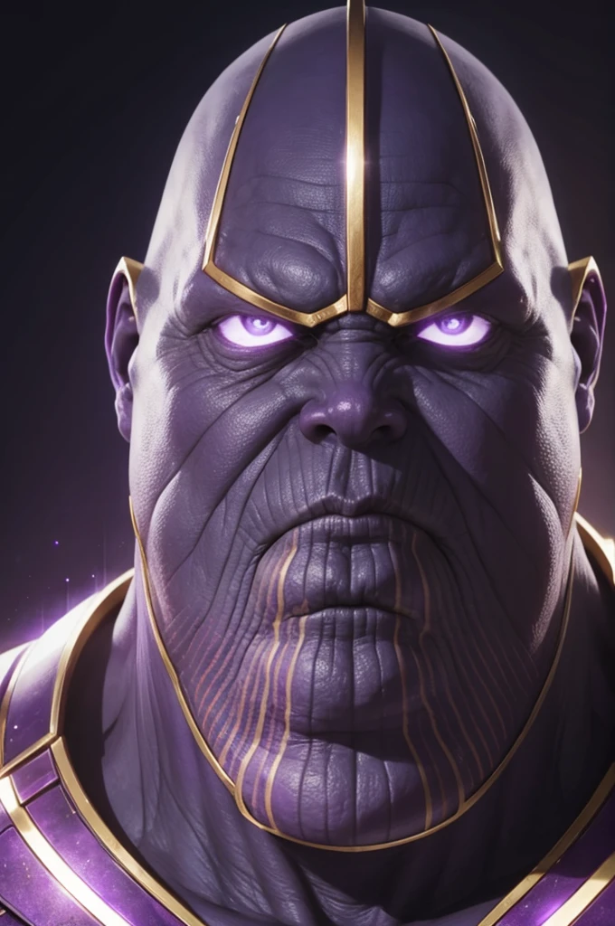 Thanos with a crooked face