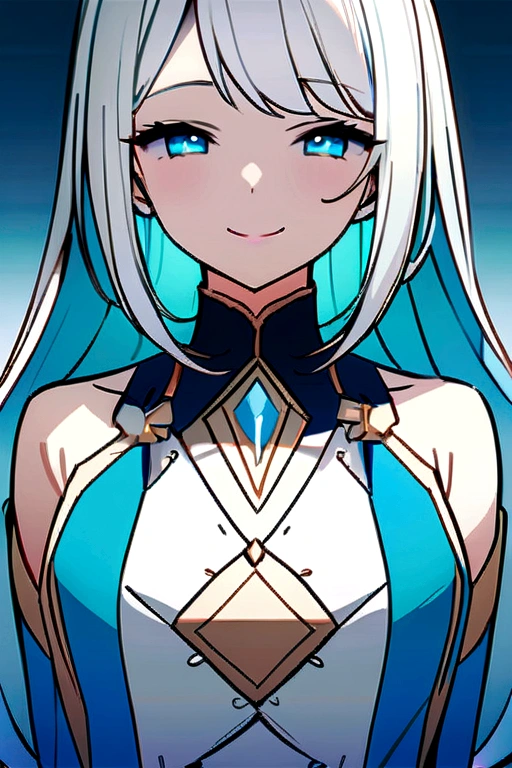 in 8K、top-quality、masterpiece:1.2)、One woman、(Smiling smile:1.1)、beautidful eyes、Valley、The upper part of the body、shorth hair、Like a boy、Colossal 、Blue View、