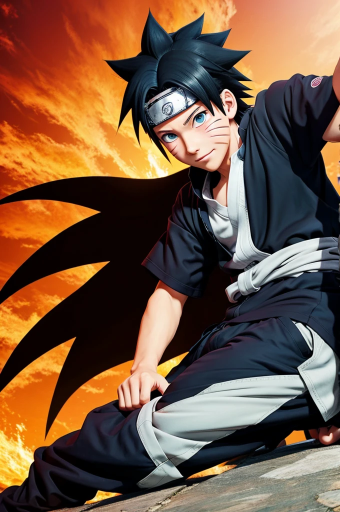 Naruto boy anime style 