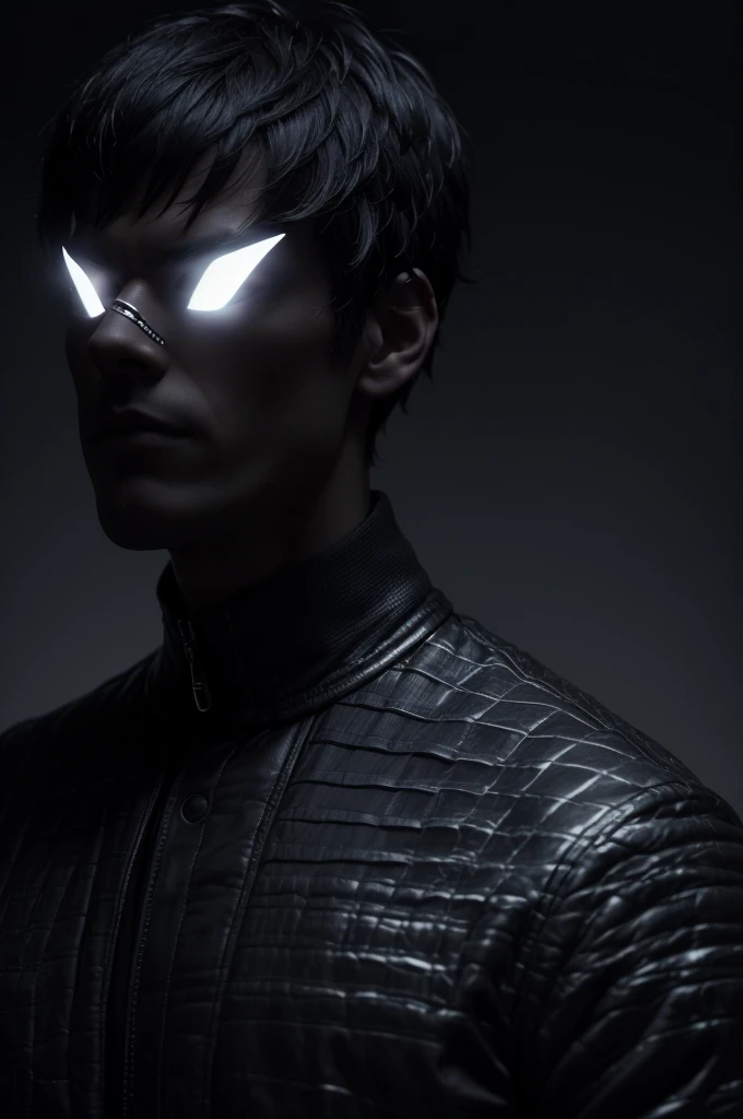 Create an image of a digital entrepreneur (dark profile)