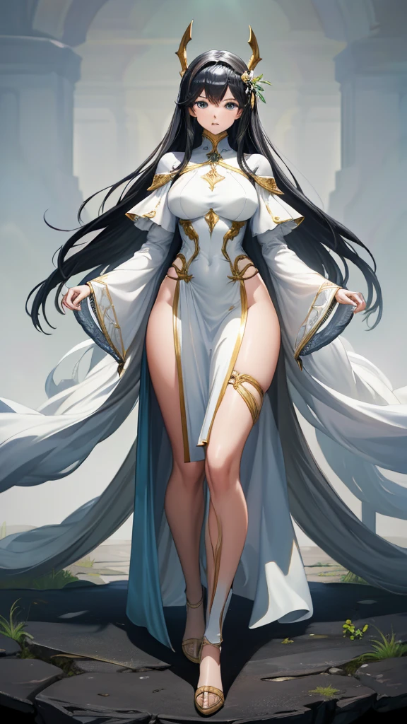 (masterpiece, 4K ,Super detailed:1.2), (anime:1), whole body側面図, jRPG Characters, jRPG Characters art, RPG Characters, Tight-fitting suits, View Viewer, Black Hair, Gladiator, (Medieval), whole body, (Perfect quality), Pure white background, Lots of white space, whole bodyが写っている, whole body写真
