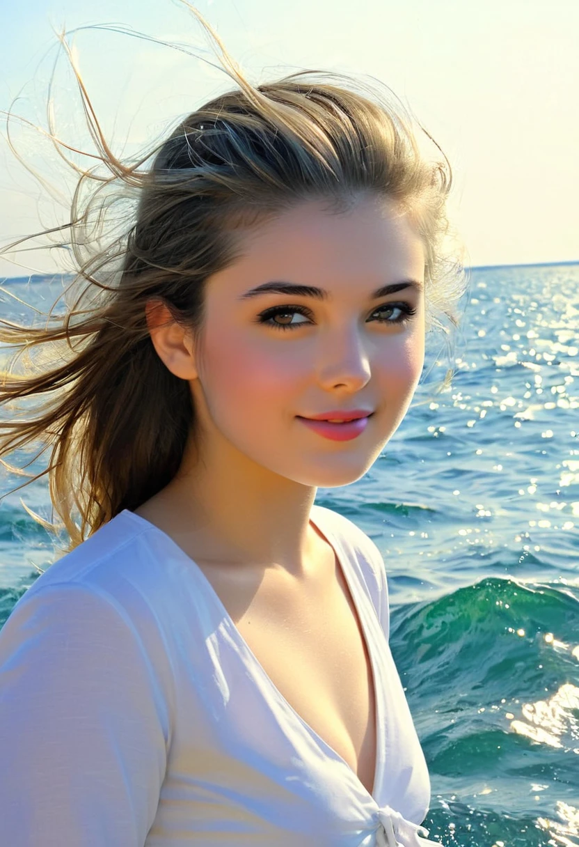 I leave a white and turbid wake; pale waters, paler cheeks, where'er I sail.