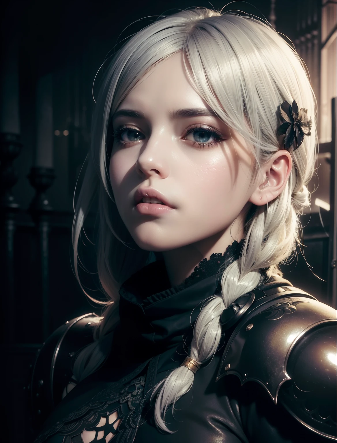 "2B NIER AUTOMATA": ultra detailed artistic photography, midnight aura, night sky, detailed gorgeous face, dreamy, glowing, backlit, glamour, glimmer, shadows, oil on canvas, brush strokes, smooth, ultra high definition, 8k, unreal engine 5, ultra sharp focus, art by alberto seveso, artgerm, loish, sf, intricate artwork masterpiece, ominous, matte painting movie poster, golden ratio, trending on cgsociety, intricate, epic, trending on artstation, by artgerm, h. r. giger and beksinski, highly detailed, vibrant, production cinematic character render, ultra high quality model, bloodborne