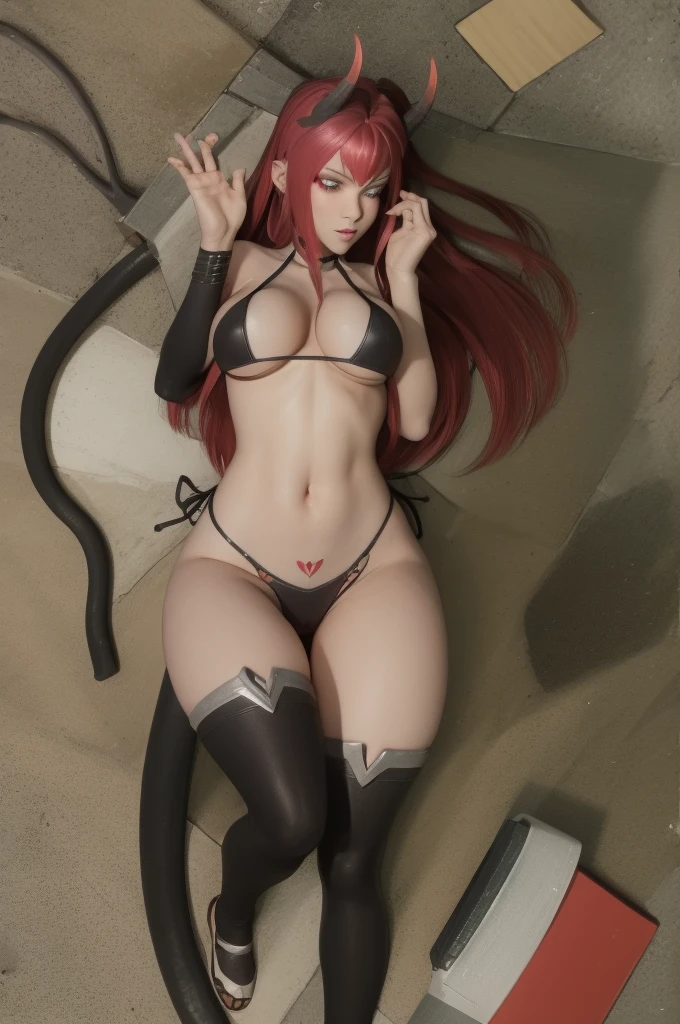 Succubus Sinia,Zero two,bikini,pool,A high resolution,big breasts