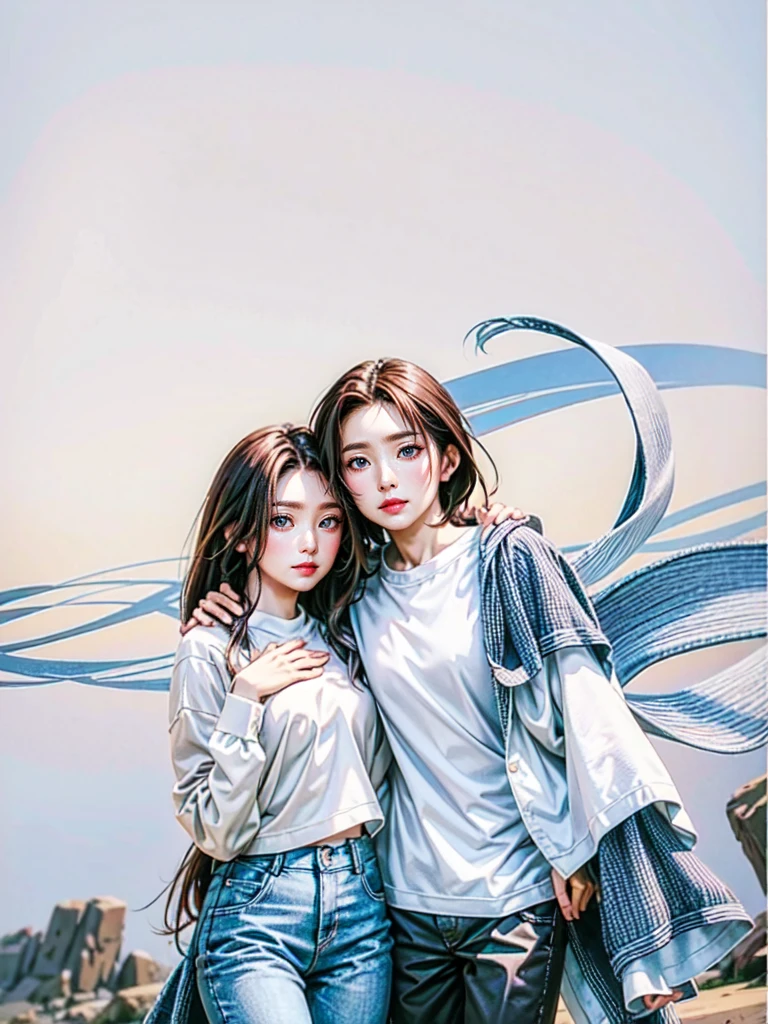 (best qualtiy,tmasterpiece),Brown hair long,avatar close up,simplebackground