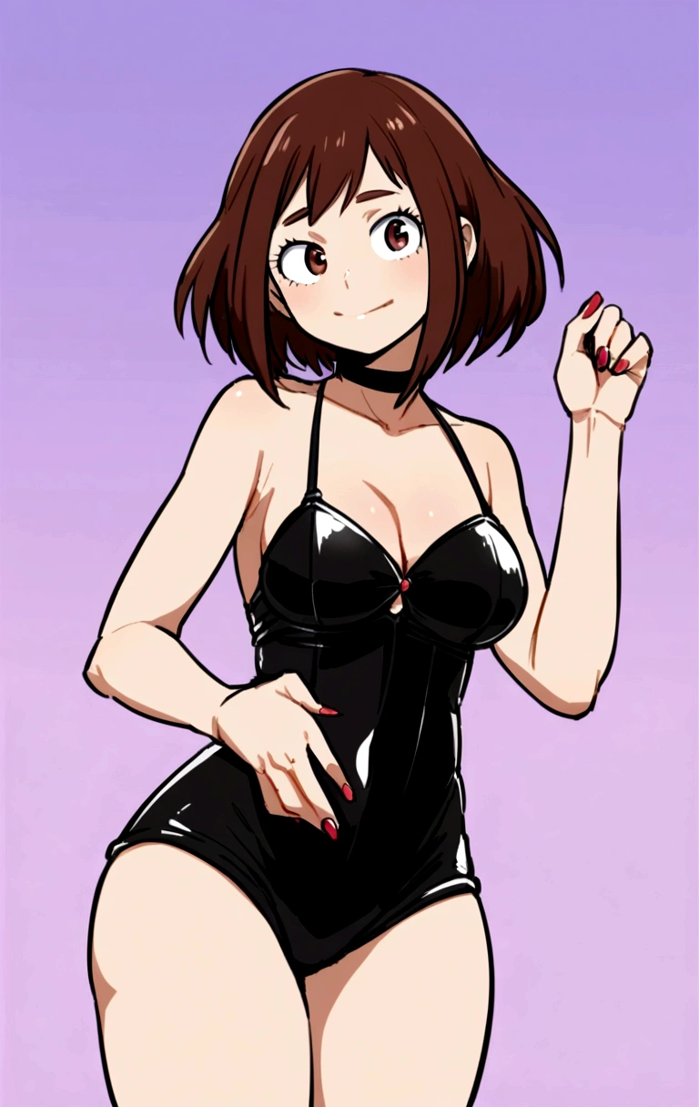 16K.My Hero Academia、Model: Ochaco Uraraka、Sexy outfit、Wink、