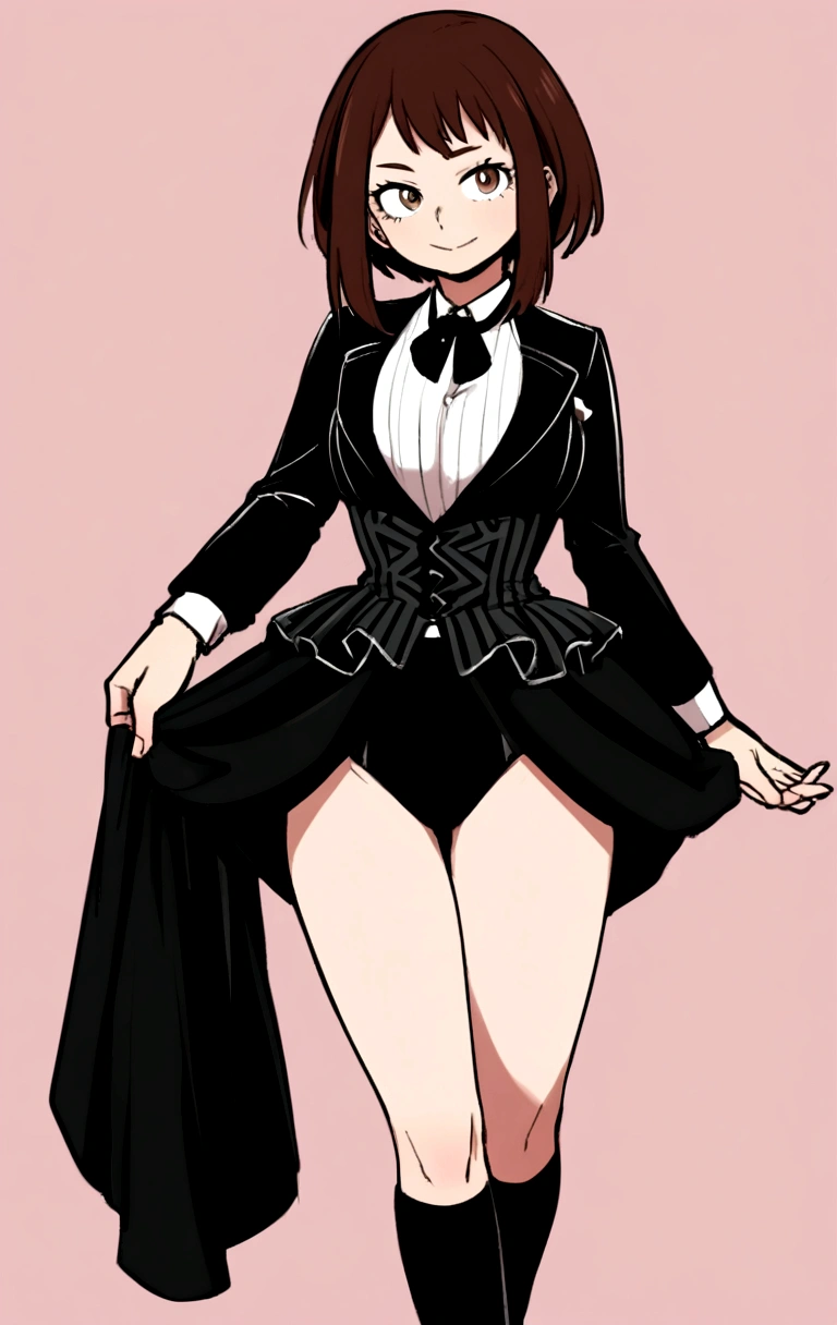 16K.My Hero Academia、Model: Ochaco Uraraka、Sexy outfit、Wink、