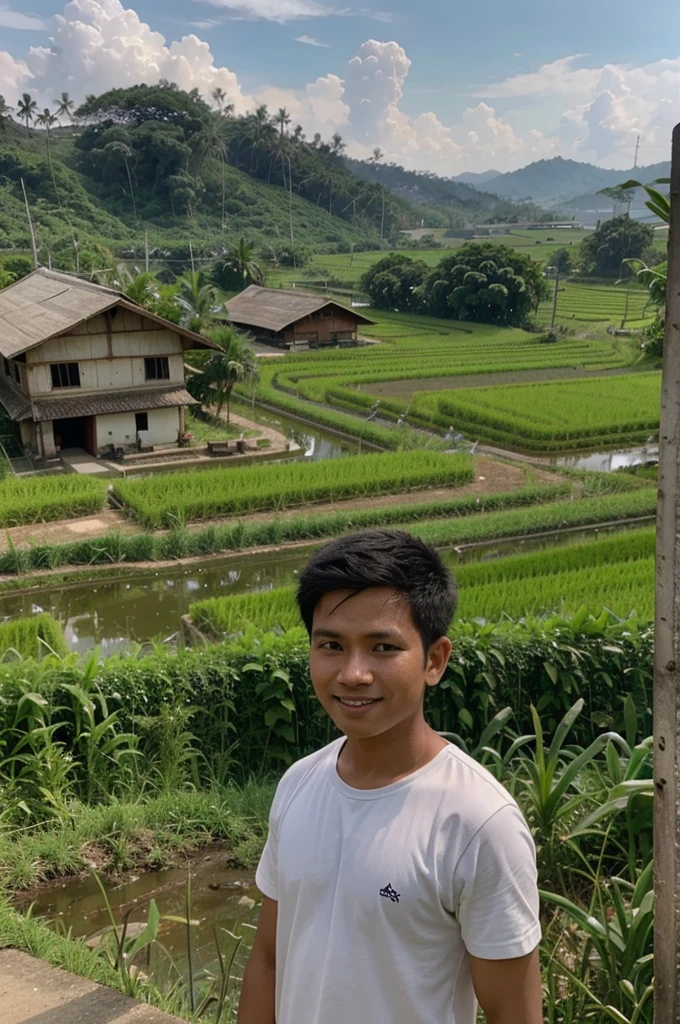 In a small village surrounded by lush green rice fields, there lived a boy named Budi. Budi is a cheerful and enthusiastic , even though his life is full of difficulties. He lives with his mother, Siti, who works hard every day as a farm laborer to support them both. Budi's father passed away several years ago due to an incurable illness, leaving Siti as the only parent responsible for Budi.