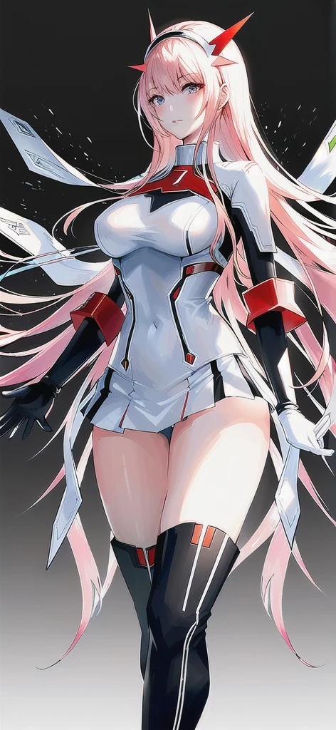 (zero_two_001:1.4), thicc school 1girl wearing thighhighs pleated skirt, skirt pull, skirt lift, revealing panties, short skirt, gorgeous features, clear face, symmetrical face, beautiful face, rendered eyes, detailed eyes, beautiful hair, smile, long legs, [thick|slender] bare thighs, thigh gap, natural breasts, symmetrical breasts, perfect breasts, anatomy, athletic, fit, in shape, exotic, alluring, mature, masterpiece portrait, extreme detail, (character focus:1.4), highly detailed, 8k octane, HDR, ultra detailed, best quality, highest quality, realistic lighting, hyperdetailed