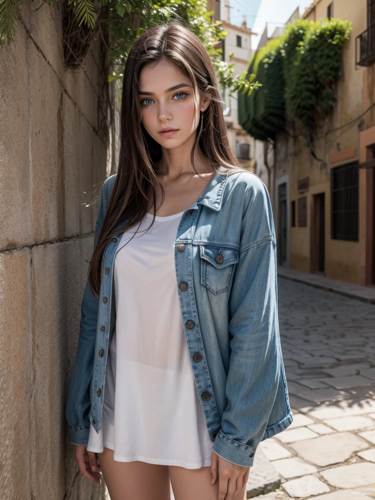 Brazilian, 30 years old, model, straight hair, blue eyes and clothes and Last Photo Shoot in Spain!