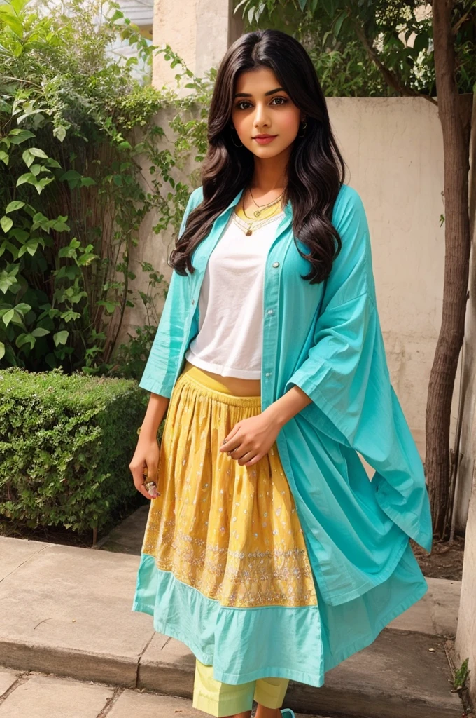 12 years cute girl with stylish colour full modern chudidhar with cute pic