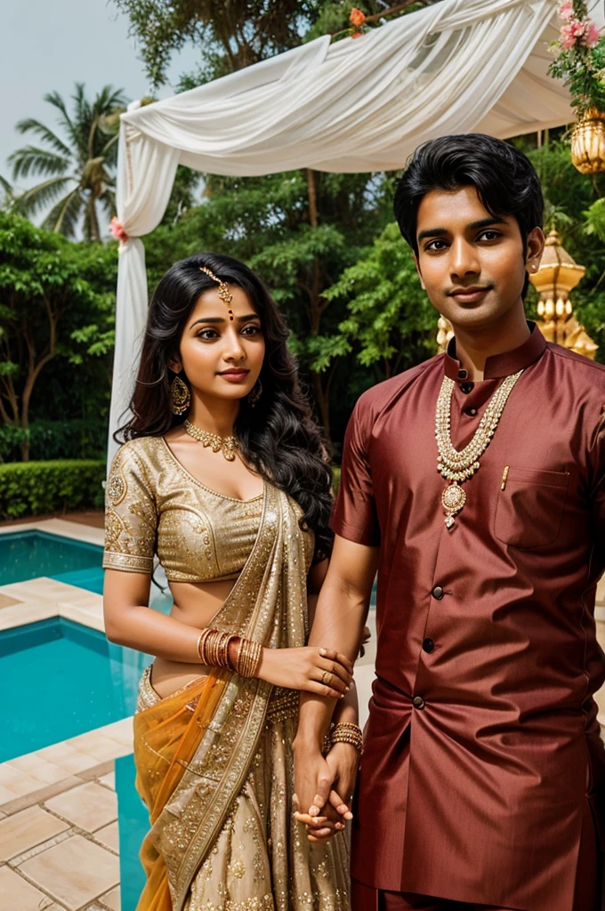 Indian couple romantic nood