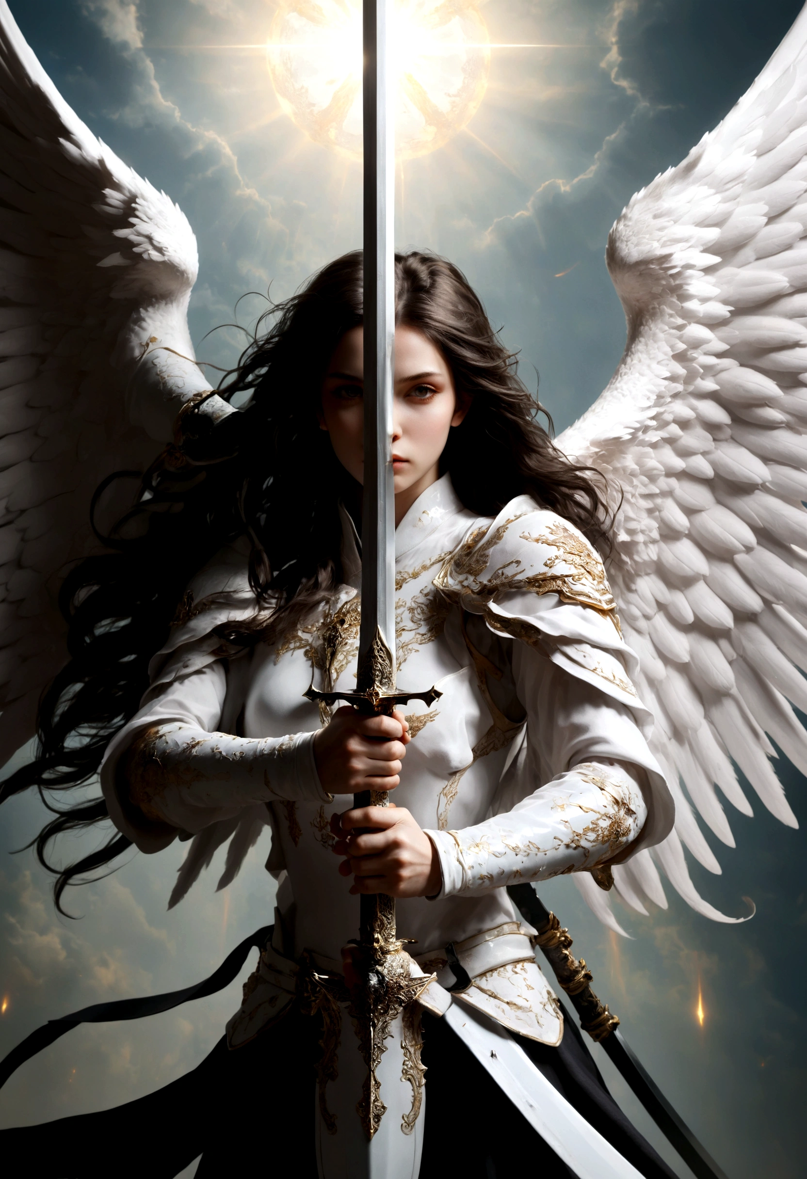 Seraphim,Sword in both hands