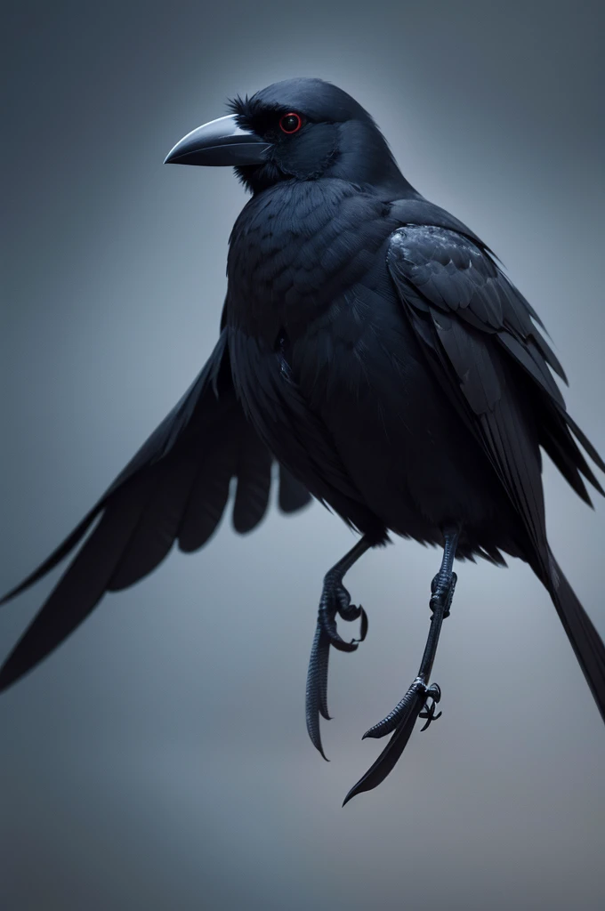 Create a dark background with crows