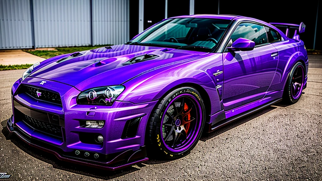 create a purple gtr r34