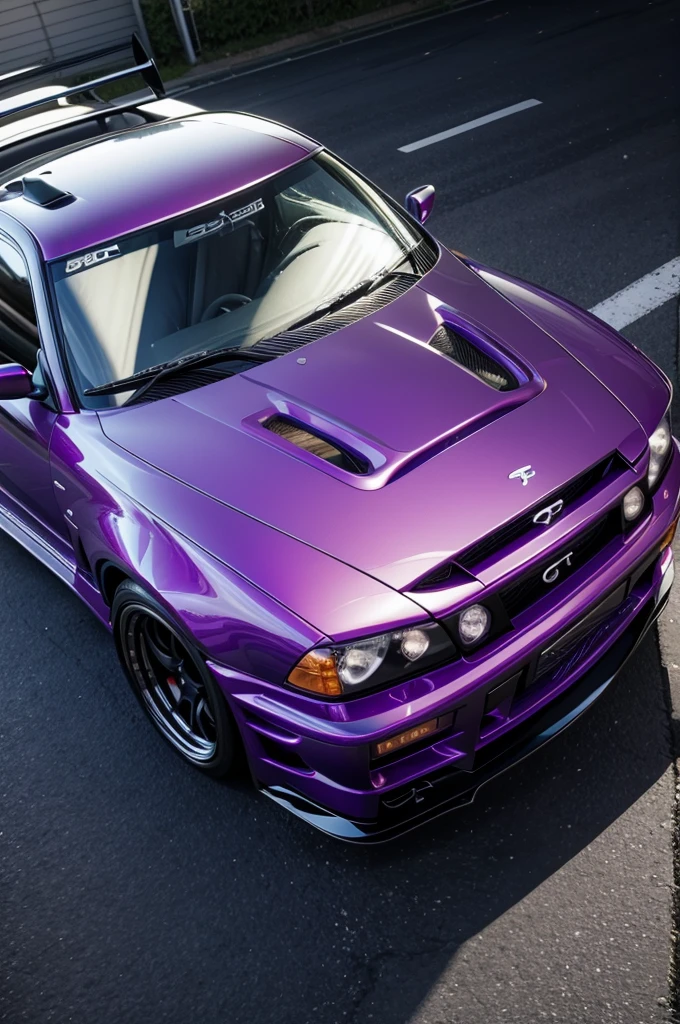 create a purple gtr r34