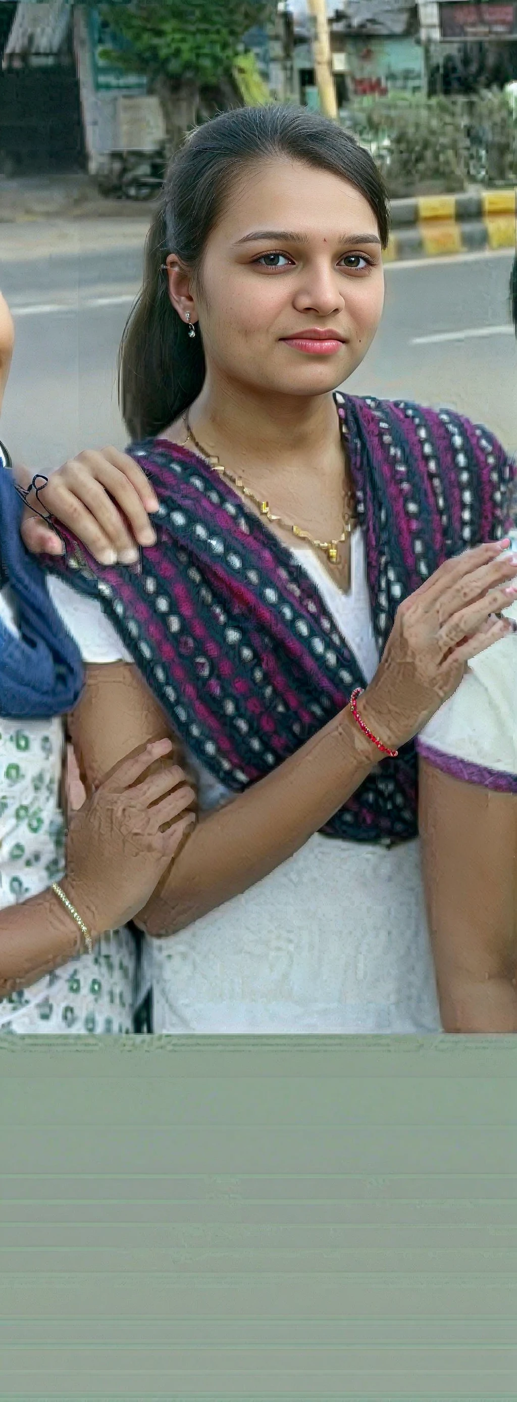 Tamil married woman student shows the sign of palm punishment